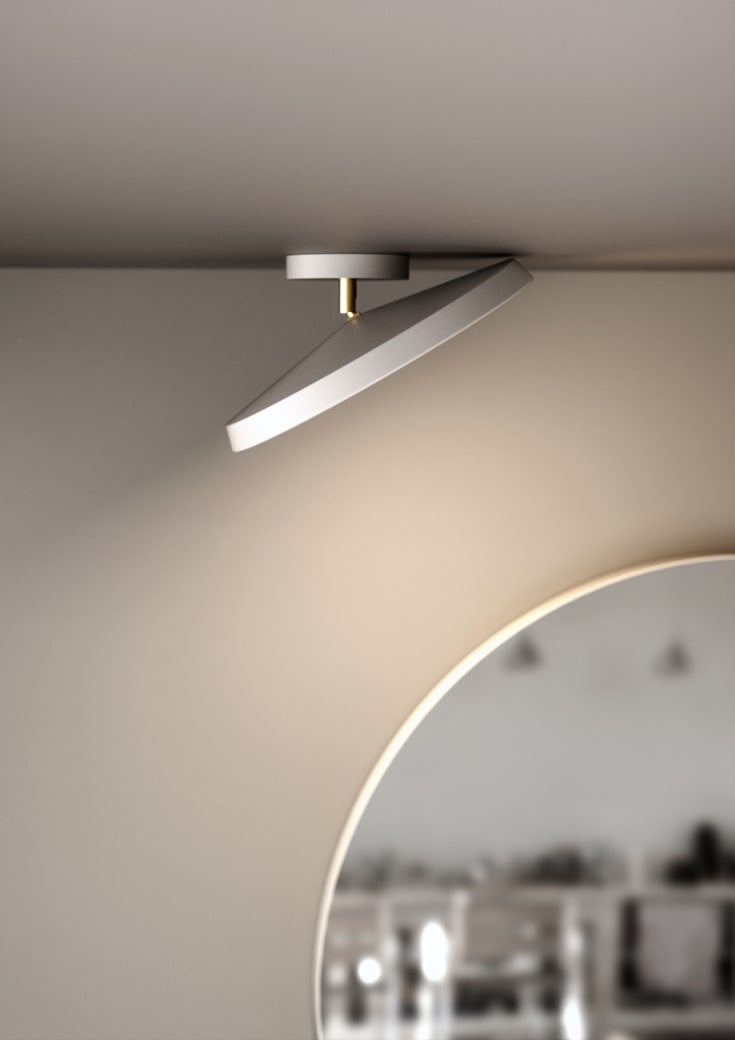 Dftp Kaito Pro taklampa, vit, Ø30 cm