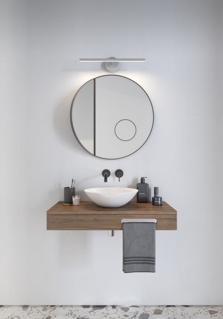 Nordlux IP S13 spejllampe, hvid, 60 cm