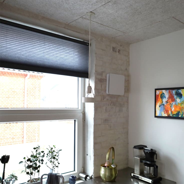 Duka One Pro 50 S ventilator med varmegenvinding Ø160 mm, hvid