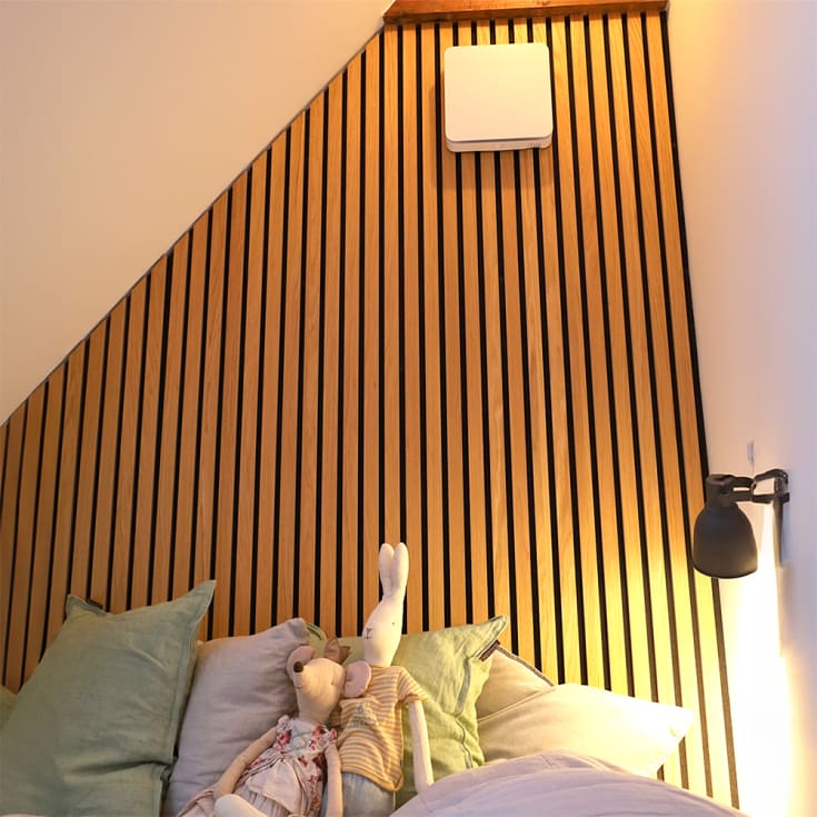 Duka One Pro 50 S ventilator med varmegenvinding Ø160 mm, hvid