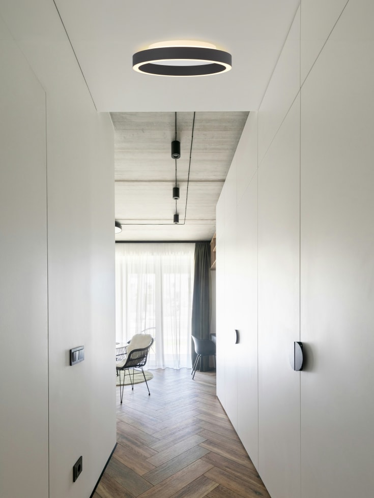 2 stk Halo Design Backlight String plafond, sort, Ø30 cm