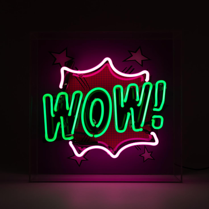 Locomocean Wow neonskylt