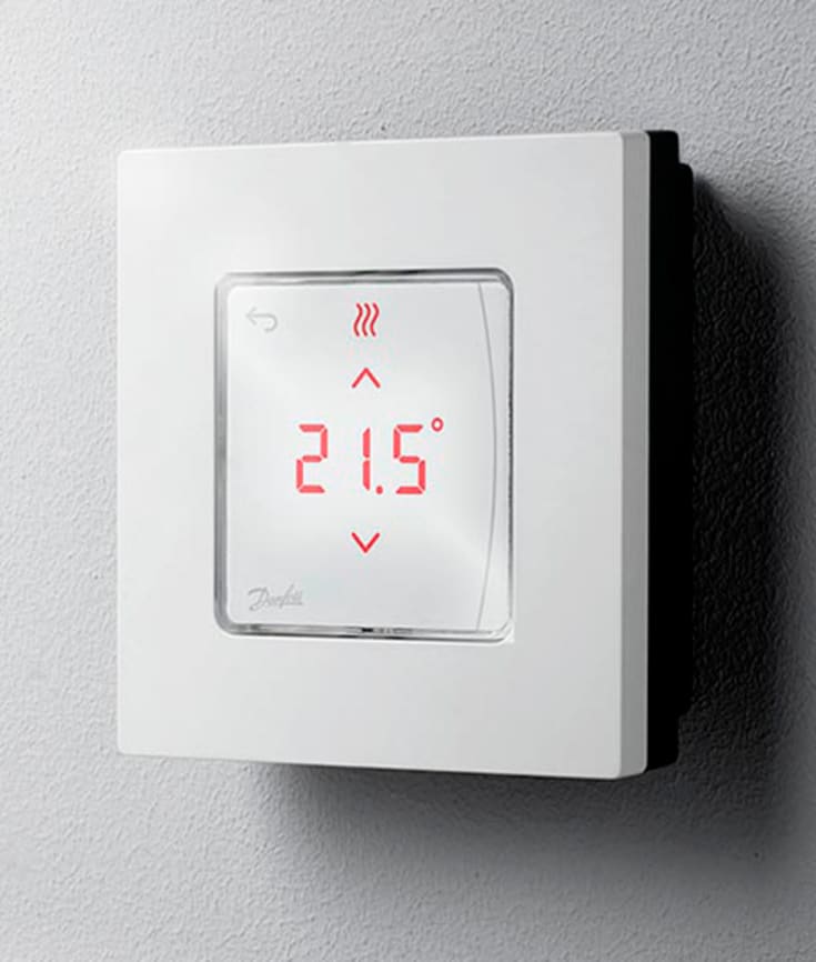Danfoss Icon trådlös rumstermostat, infraröd golvsensor, vit
