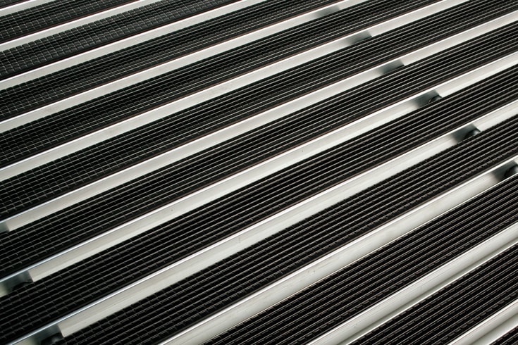 Aco Vario dörrmatta, gummi, 100x50 cm, svart