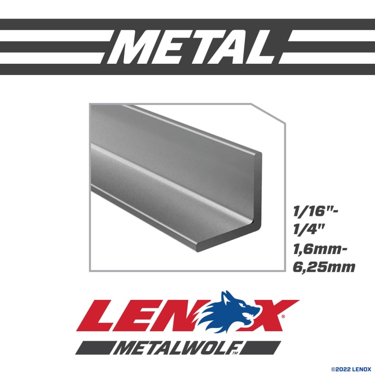 Lenox bajonetsavklinge til metal 18 tpi 200 mm, 25 stk.
