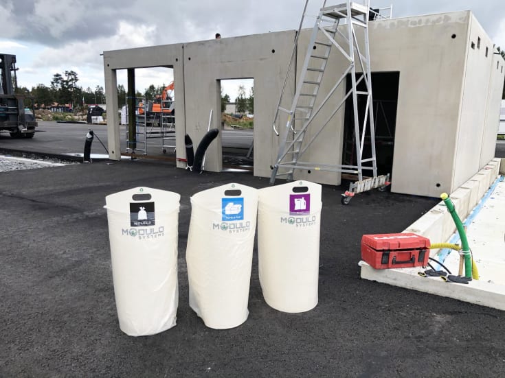 Modulo Pop-up sopkärl/säckhållare för plastsäckar