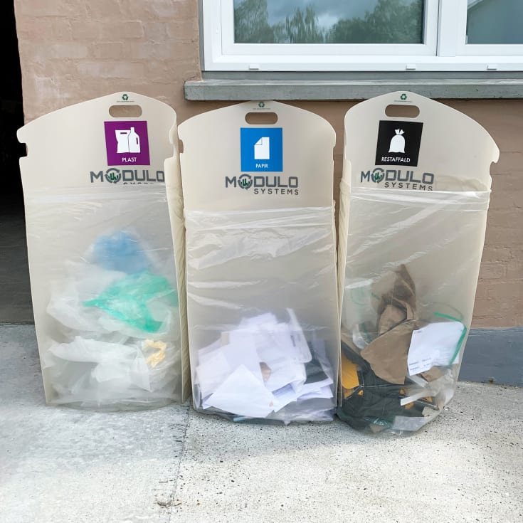 Modulo Pop-up sopkärl/säckhållare för plastsäckar