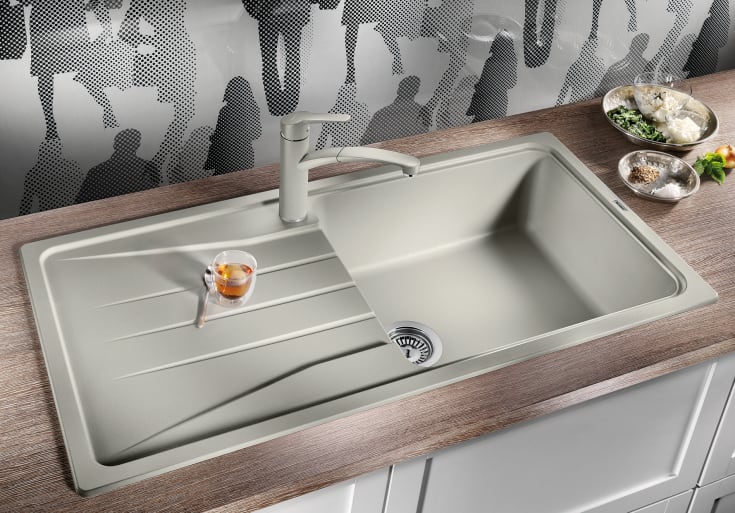 Blanco Sona XL 6S UX diskbänk, 100x50 cm, vit