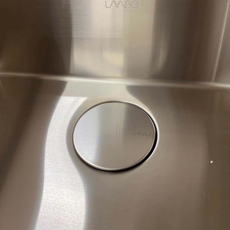 Lavabo Design Cover täckbricka till korgventil, rostfritt stål
