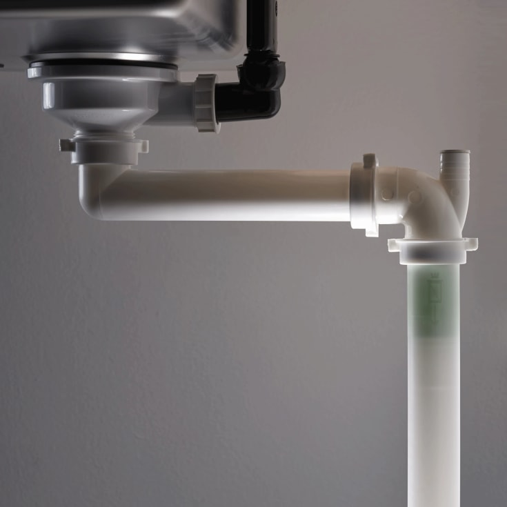 Lavabo Panama køkkenvandlås 1 1/2", hvid