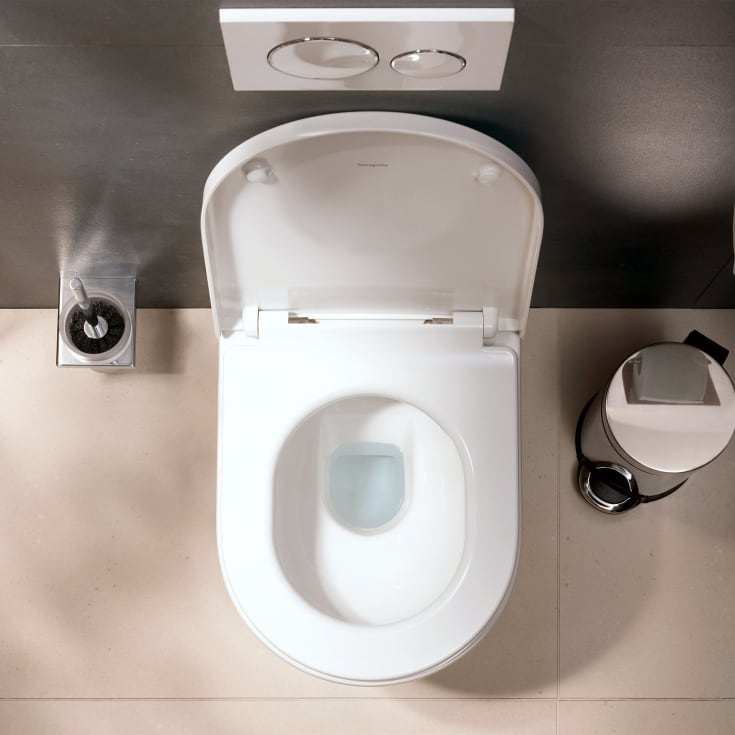 Hansgrohe EluPura Original S toalettsete, soft close, avtagbar, hvit