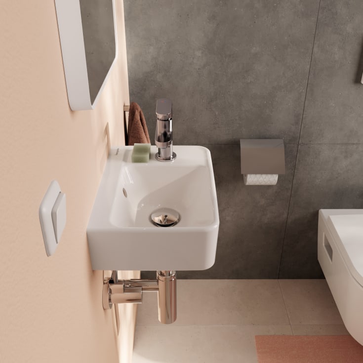 Hansgrohe Xanuia Q servant, 36x25 cm, høyre, hvit