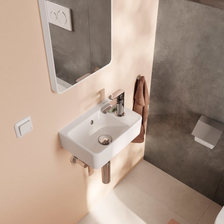 Hansgrohe Xanuia Q servant, 36x25 cm, høyre, hvit