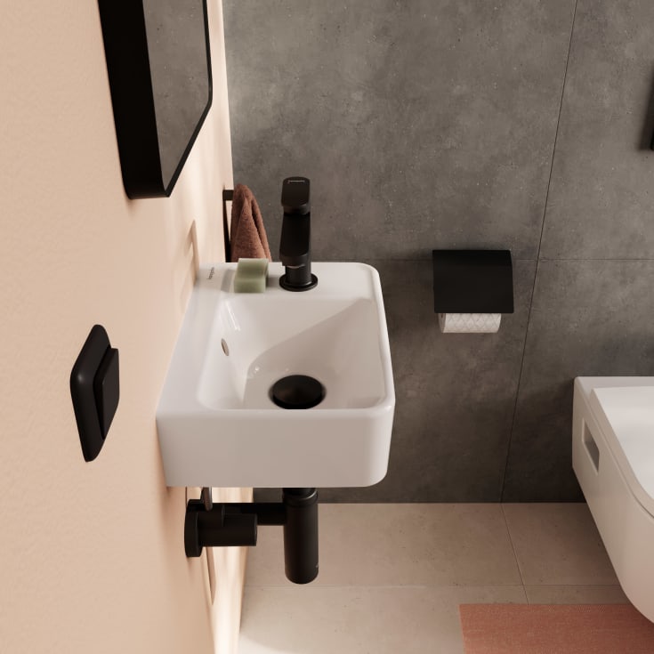 Hansgrohe Xanuia Q tvättställ, 36x25 cm, höger, vit