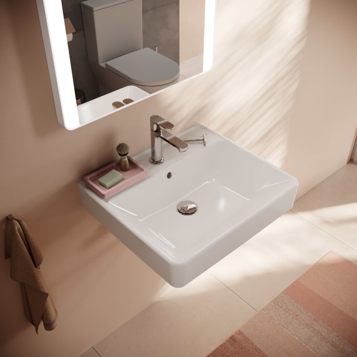Hansgrohe Xanuia Q tvättställ, 55x48 cm, vit