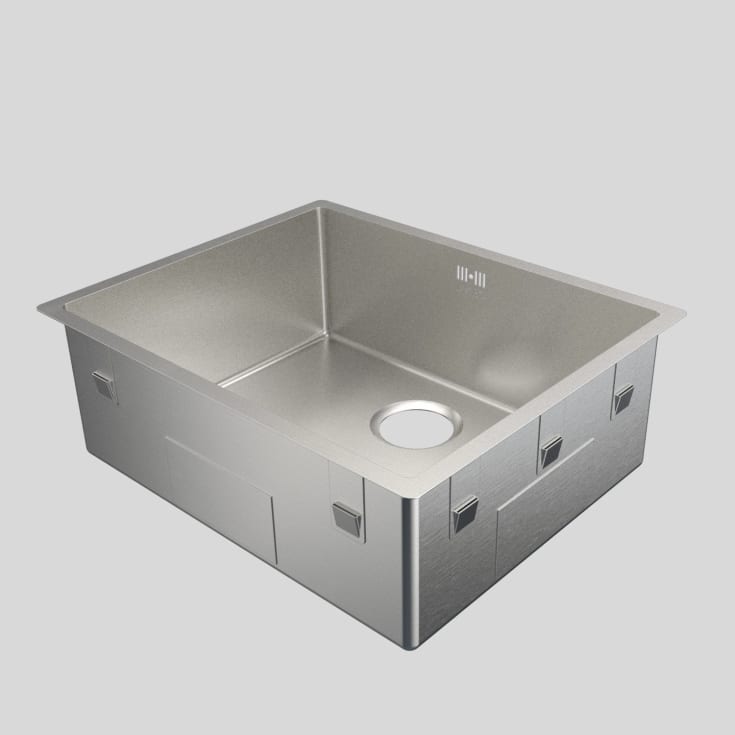 Lavabo Kubus 500 Soft kjøkkenvask, 54x44 cm, rustfritt stål