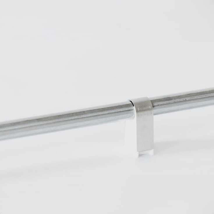 2Click rørbærer, 16 mm avstand til vegg, rustfrit stål, 20 mm