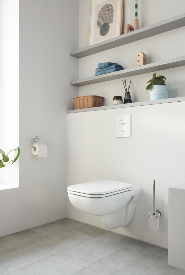 GROHE START EDGE CERAMIC vegghengt toalettskål/sete 538x365x410mm myk