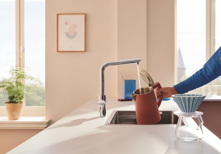 GROHE BLUE PURE MINTA tvÄgrepps kran 221mm pip 1h/L-pip t/kall