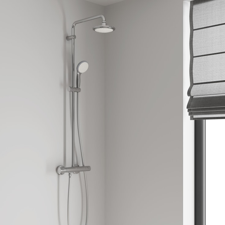 Grohe Vitalio START SHOWER System termostatblandare 2 hål med duschmunstycke/