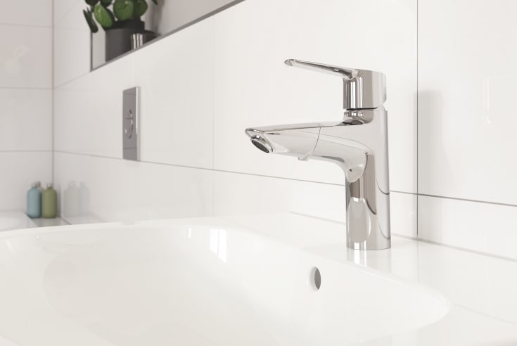 Grohe Start M servantbatteri, uttrekkbar tut, krom