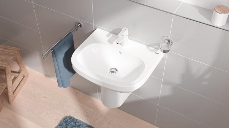 Grohe Get S tvättställsblandare, vit