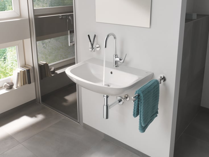 Grohe Start Flow L tvättställsblandare, krom