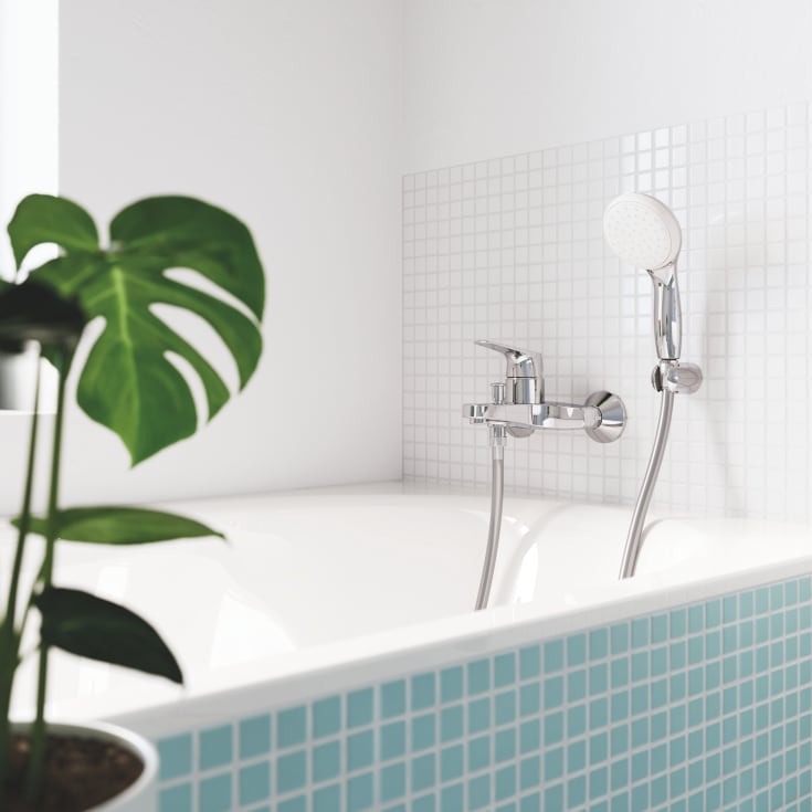 Grohe START Flow ettgreppsblandare 2-håls t/badkar/badkar