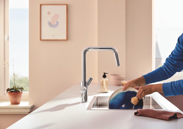 GROHE BLUE PURE START togrebsbatteri 223mm tud 1h/U-tud t/koldt