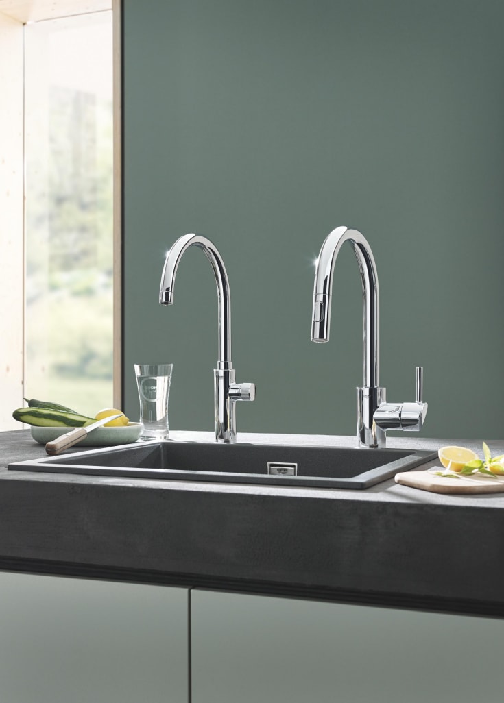 GROHE BLUE PURE MONO engreppsblandare 224mm pip 1 hål t/kallfilter