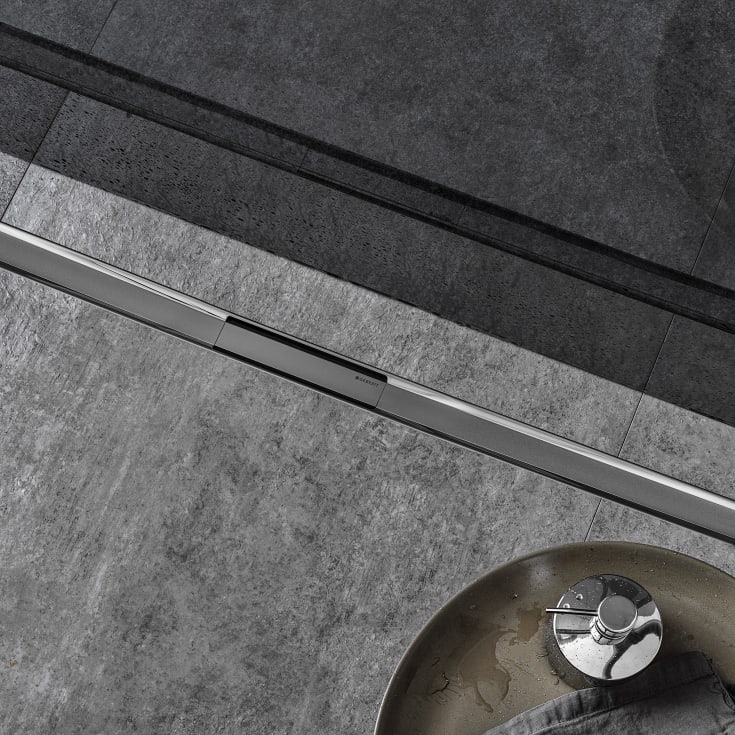 Geberit CleanLine80 afløbsarmatur, 300-900 mm, fri placering, rustfrit stål