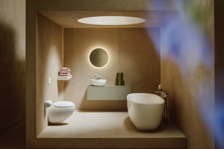 Laufen Il Bagno Alessi væghængt toilet, uden skyllekant, rengøringsvenlig, hvid