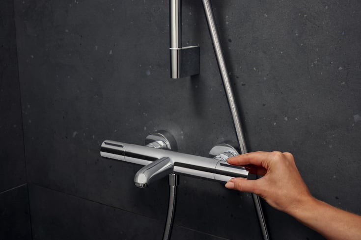 Hansgrohe Ecostat Element badekarbatteri, krom