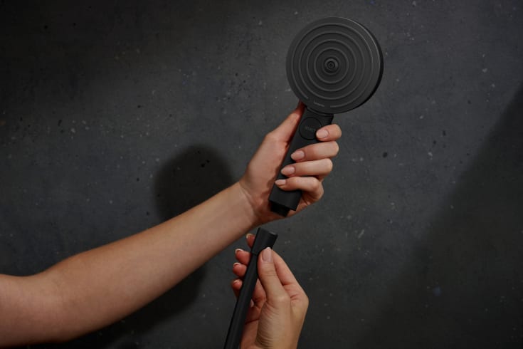 Hansgrohe Pulsify Select S dusjsett, vannbesparende, matt sort