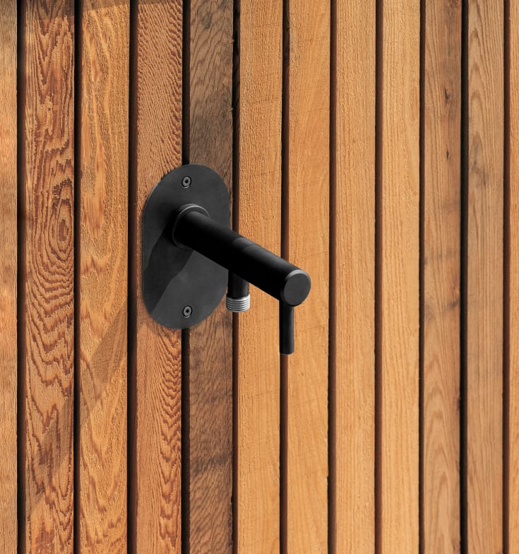 Frostline Duo Wall utomhuskran, till 15-35 cm vägg, svart