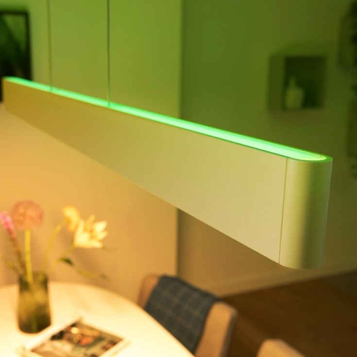 Philips Hue Ensis langbordspendel, hvid