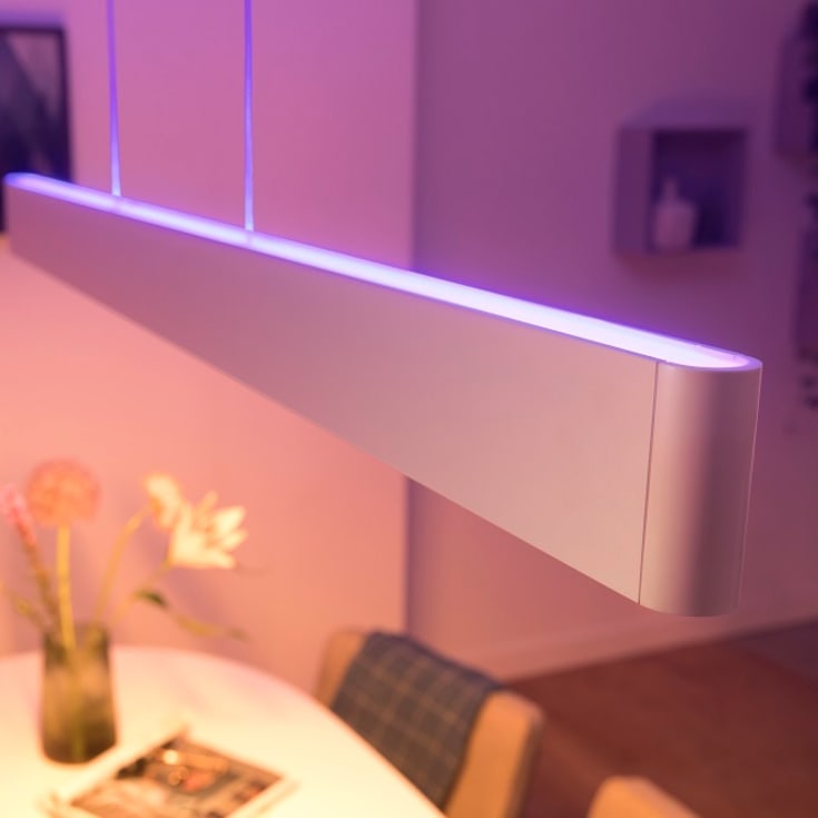 Philips Hue Ensis langbordspendel, hvid