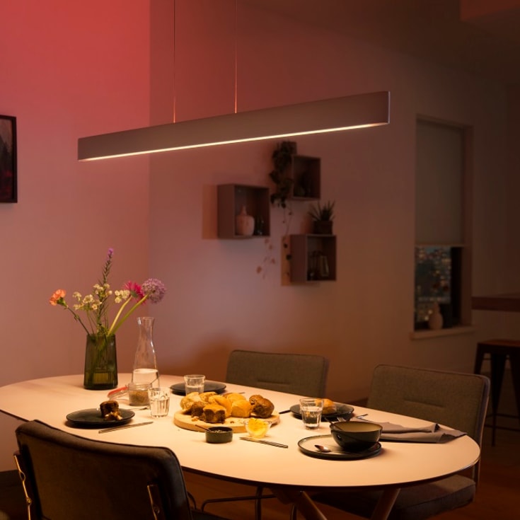 Philips Hue Ensis langbordspendel, hvid