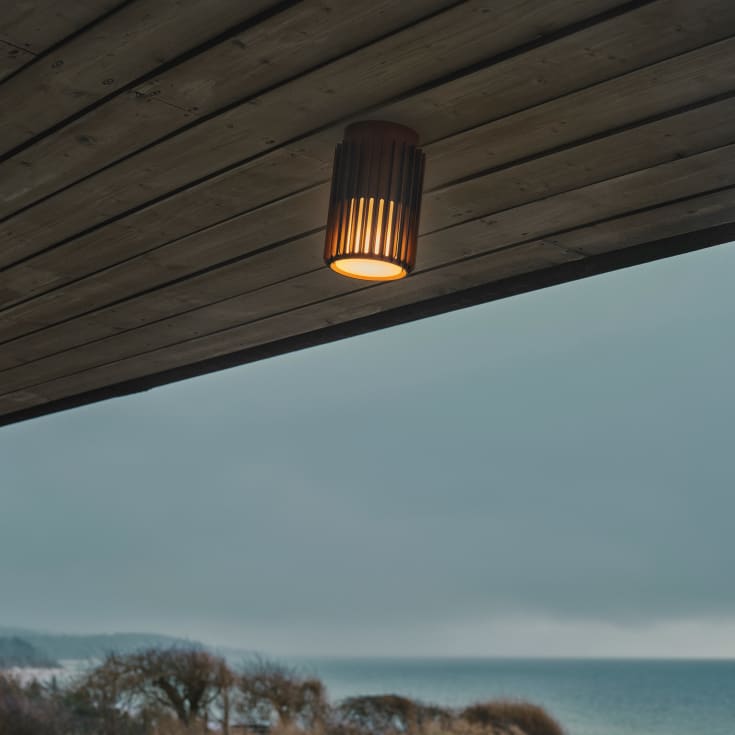 Nordlux Aludra taklampa utomhus, brun