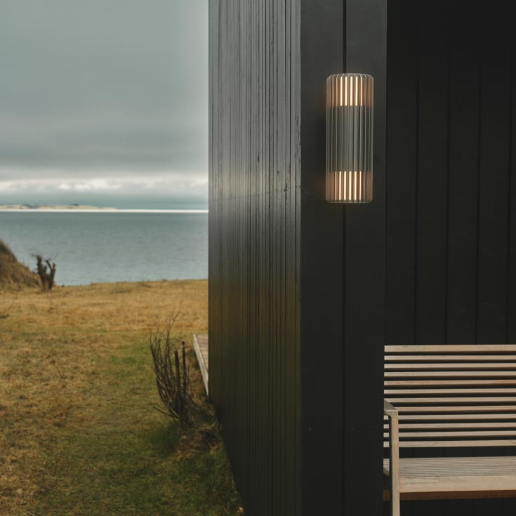 Nordlux Aludra Double vägglampa utomhus, antracit