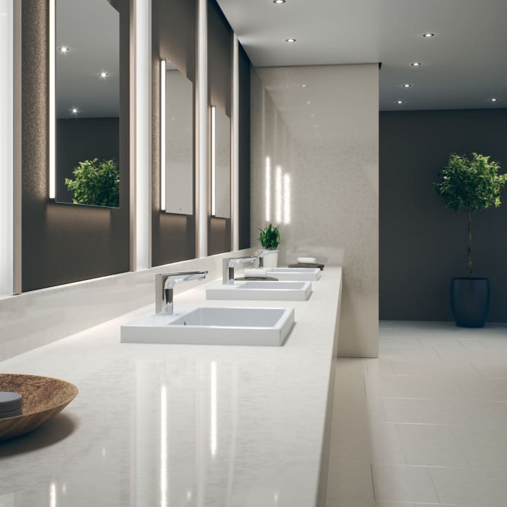 Duravit Sensor 1 servantbatteri, berøringsfritt, krom