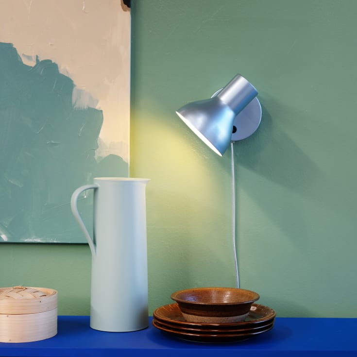 Dyberg Larsen Bob vägglampa, blå