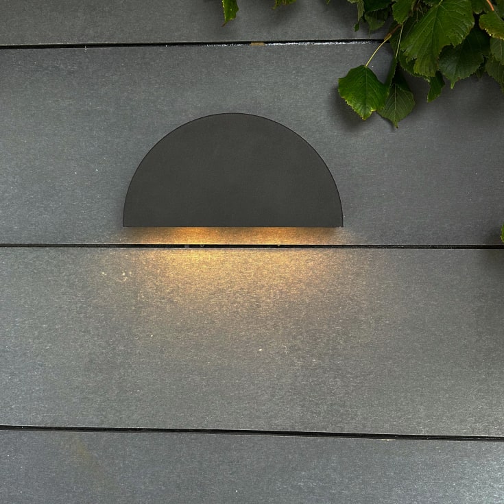 Dyberg Larsen Scott vägglampa utomhus, svart
