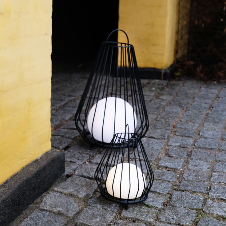 Dyberg Larsen Evesham solcellslykta, svart, 48 cm