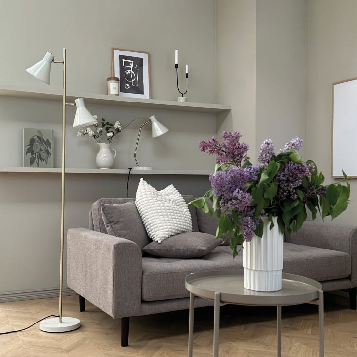 Dyberg Larsen Sleep golvslampa, vit