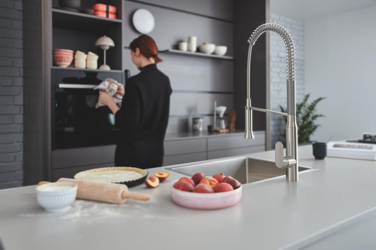 Grohe K7 köksblandare, stål