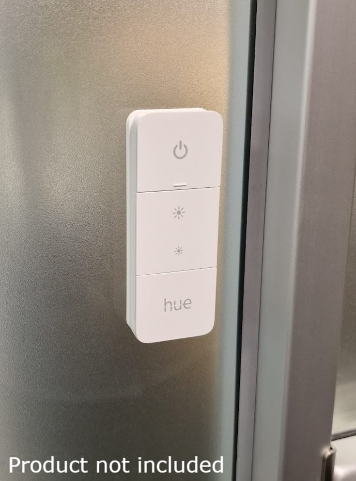 HiluX osynlig fäste för Hue Dimmer Switch V2