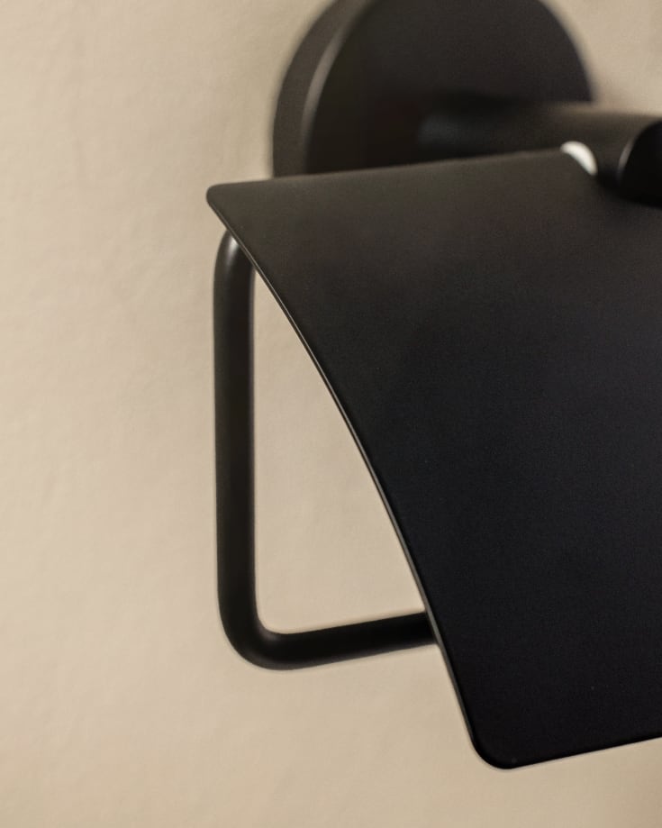 Cosmic toiletrulleholder, mat sort