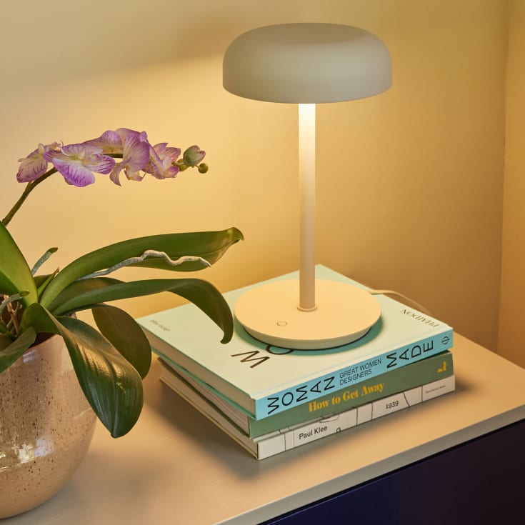 Hübsch Velo bordslampa, beige