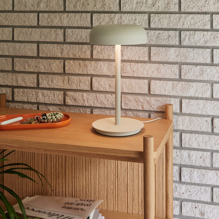 Hübsch Velo bordslampa, beige